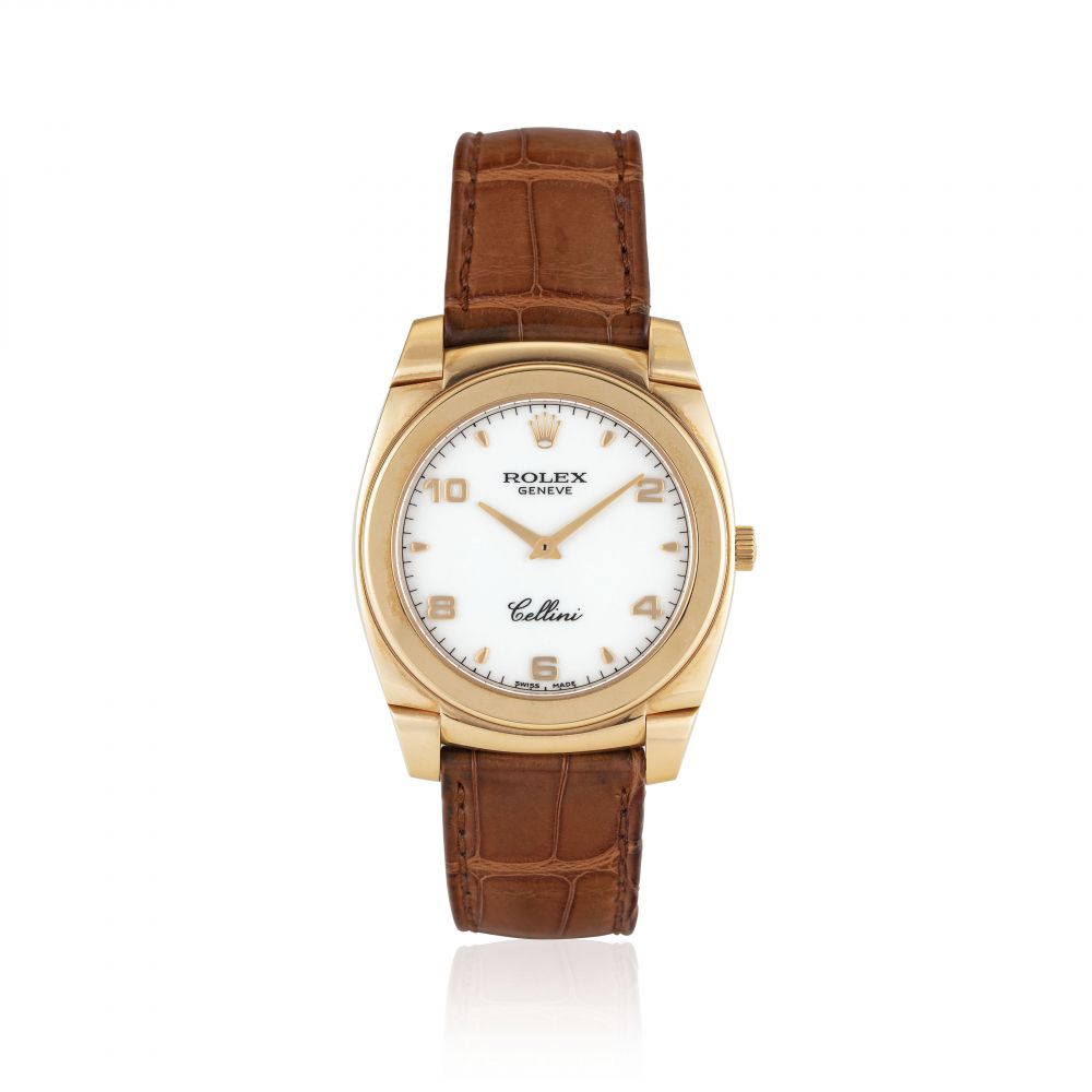 Cellini Limited 36mm in 18K Everose Gold & Arabic White Dial - 5330