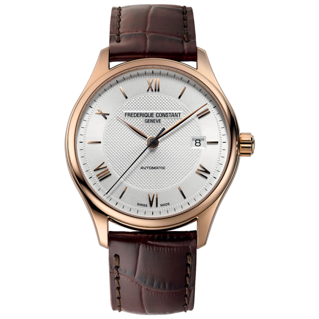 Frederique Constant 40mm Classic Silver Rose Gold Automatic Dial - FC-303MV5B4