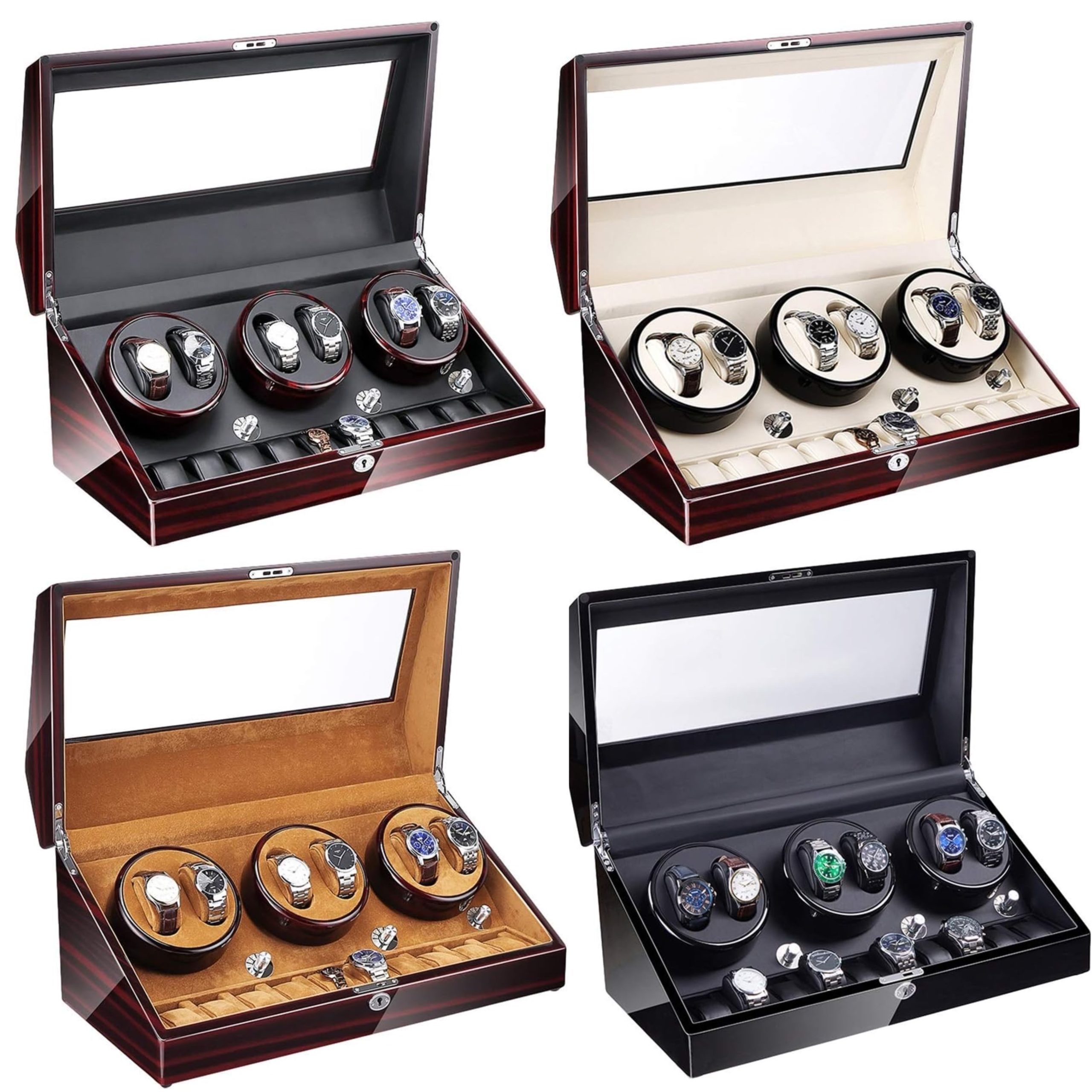 Automatic Watch Winder 6 Slot +  7 Compartment