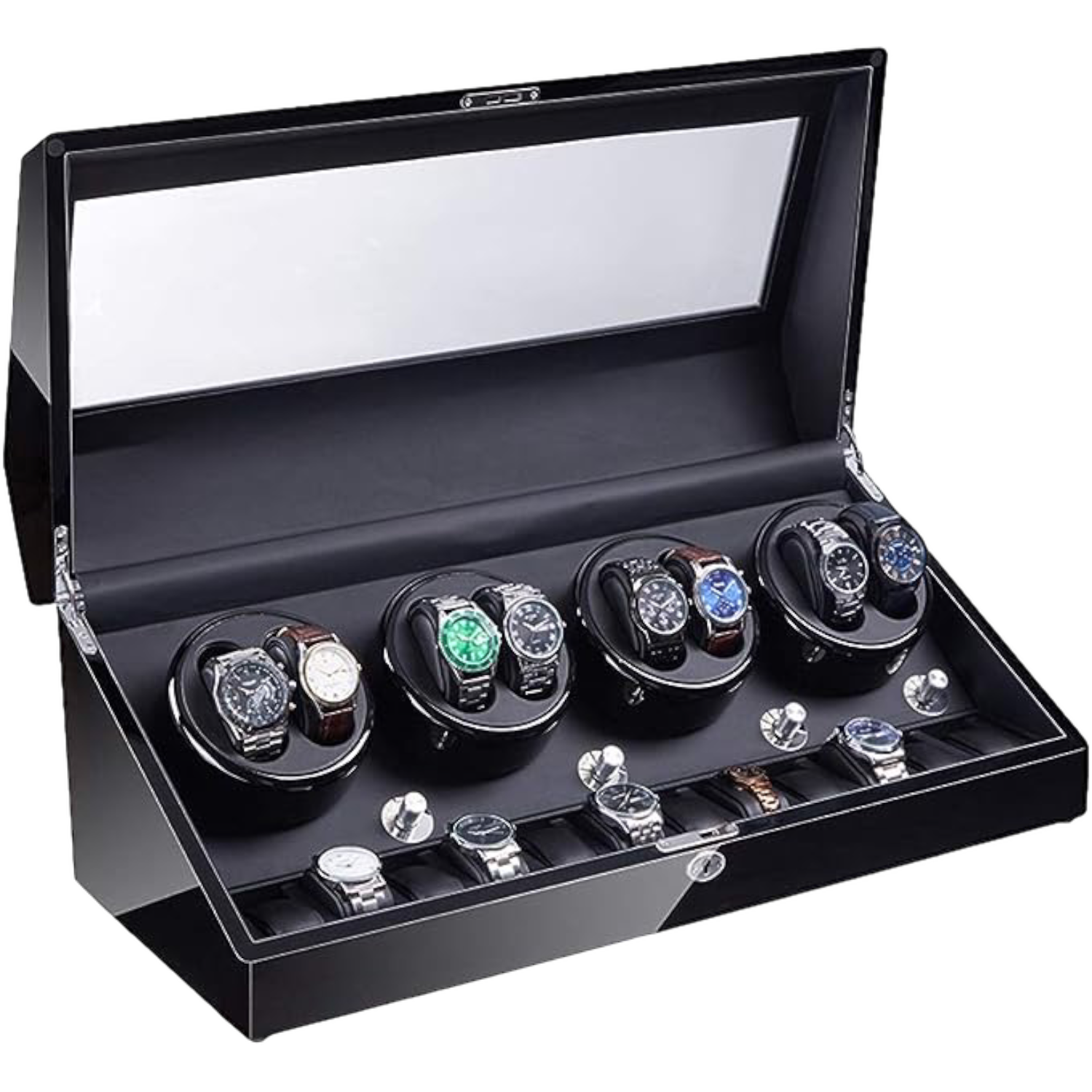 Automatic Watch Winder 8 Slot + 10 Compartment