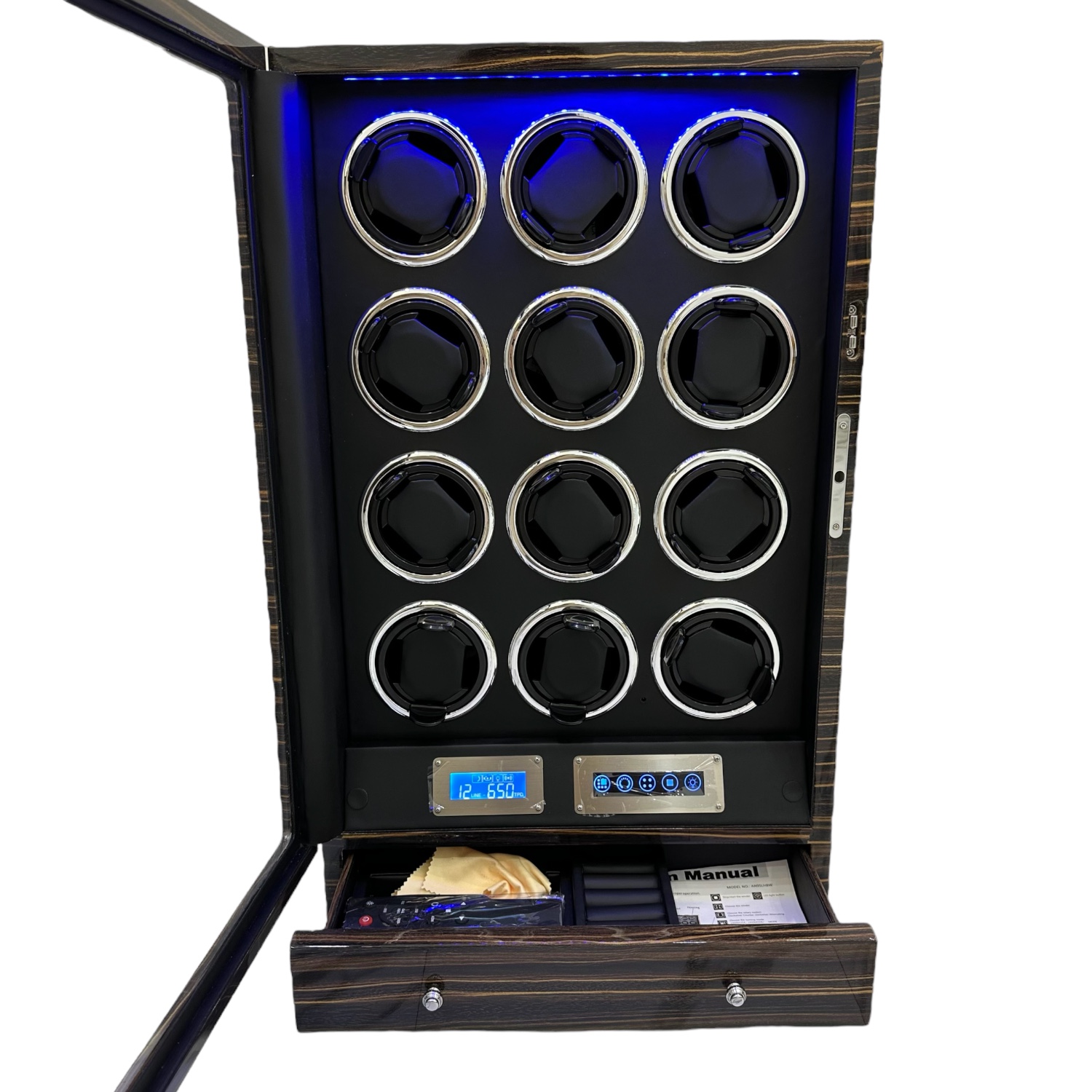 Automatic Watch Winder Standing 12 Slot - Touch Screen