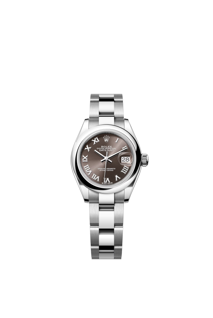 Datejust 28mm Oystersteel with Dark Grey Dial  - 279160