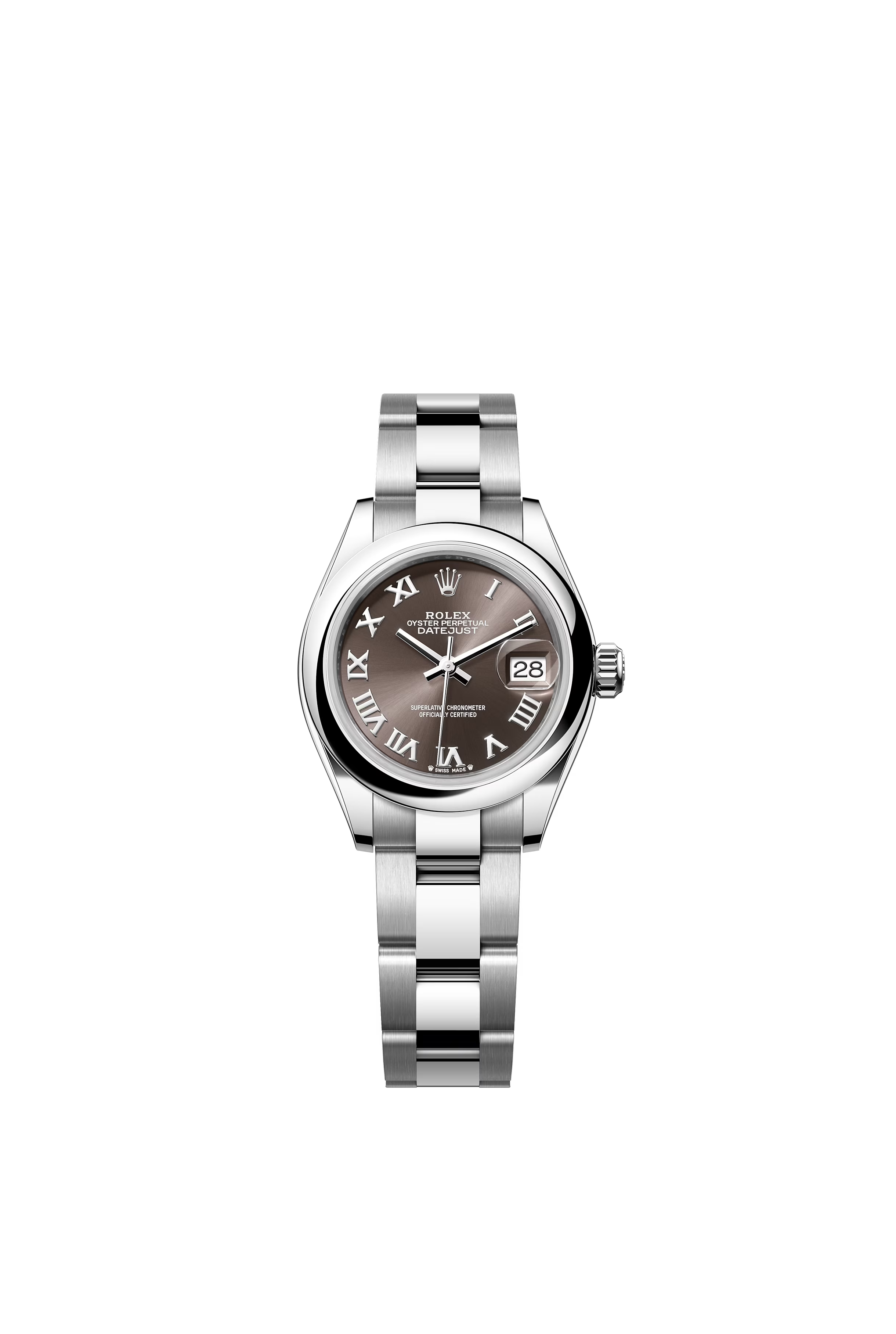 Datejust 28mm Oystersteel with Dark Grey Dial  - 279160