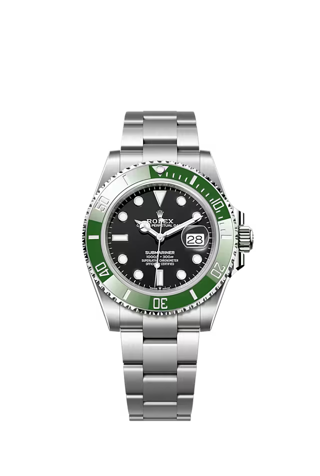 Submariner Date 41mm with a Cerachrom Bezel Insert in Green Ceramic & Black Dial - 126610LV