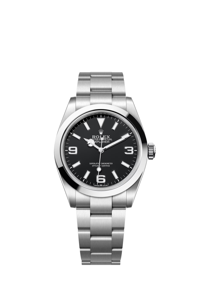 Explorer 40mm in Oystersteel with Black Dial - 224270