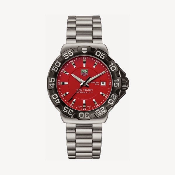 Tag Heuer Formula 1 41mm with Red Dial & Stainless Steel Bracelet -WAH1112