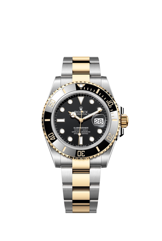 Submariner Date 41mm in Oystersteel & 18K Yellow Gold with a Cerachrom Bezel Insert in Black Ceramic & Black Dial - 126613LN