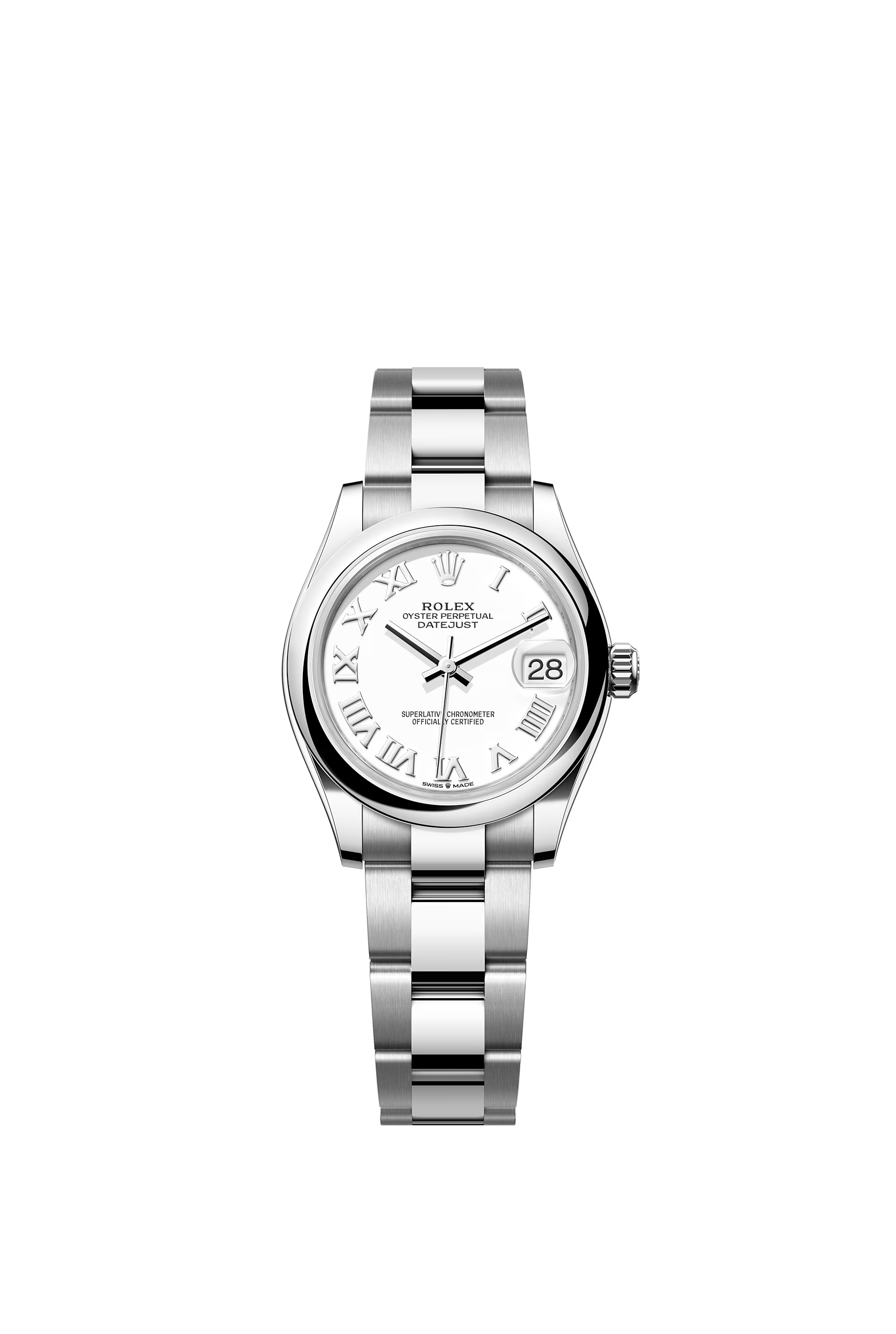 Datejust 31mm in Oystersteel with White Roman Dial & an Oyster Bracelet - 278240