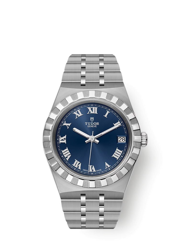 Tudor Royal 34mm Automatic Movement, Blue Dial with Stainless Steel Bracelet - 28400